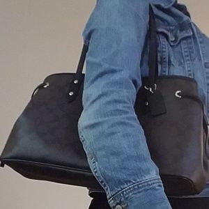 Coach pvc drawstring carryall